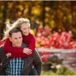 Jon & Laura enjoyed fall engagement photos at Emerson Creek Pottery and Tearoom, Oswego, IL