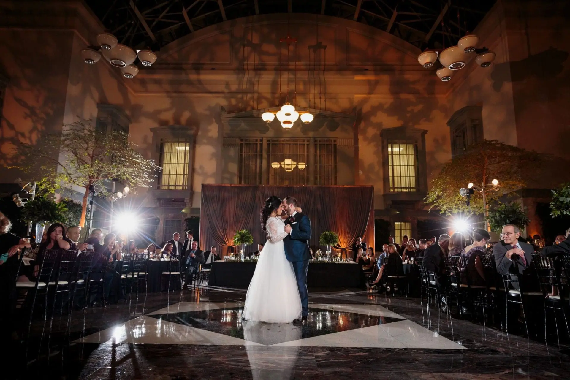 Harold Washington Library Wedding Reception Decor - Wes Craft Photography