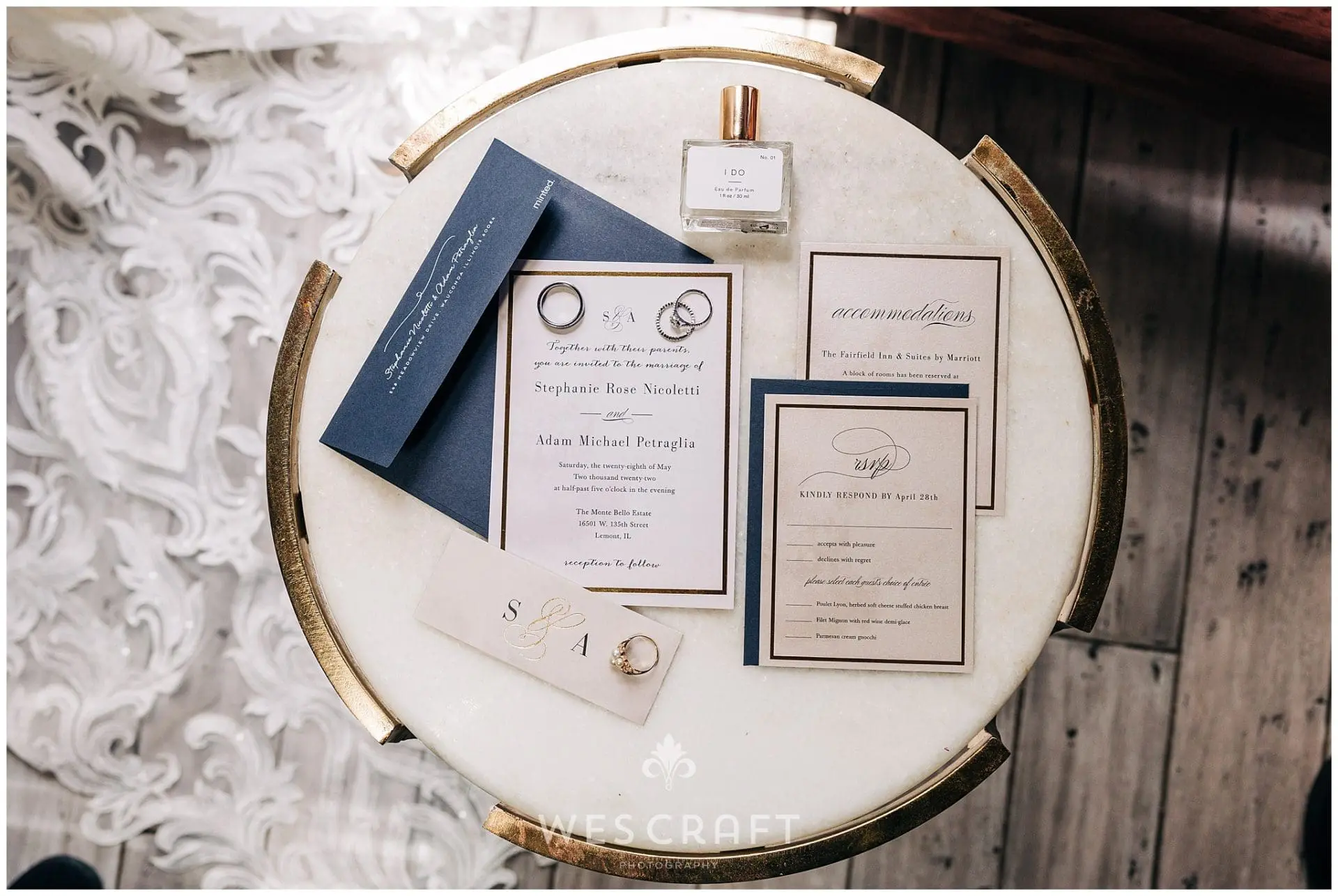 Blue and Silver Wedding Suite 