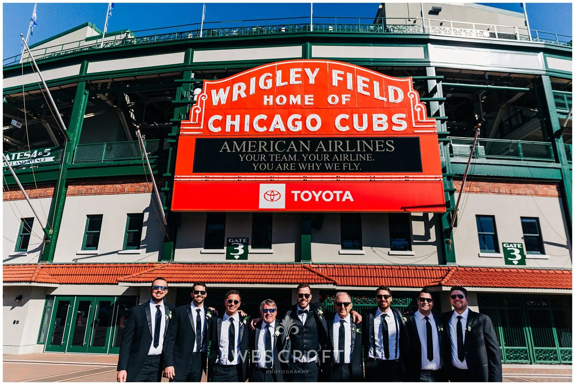 Wrigley Field Wedding Photos
