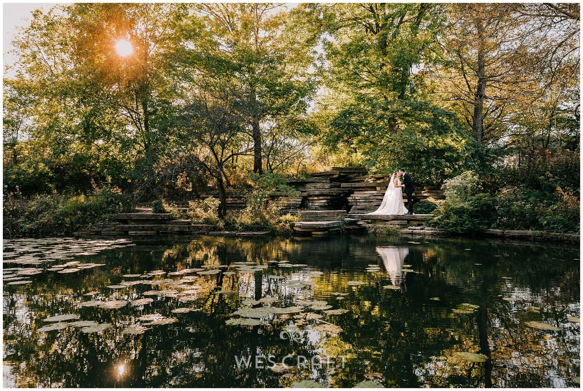 alfred caldwell lily pond wedding photos