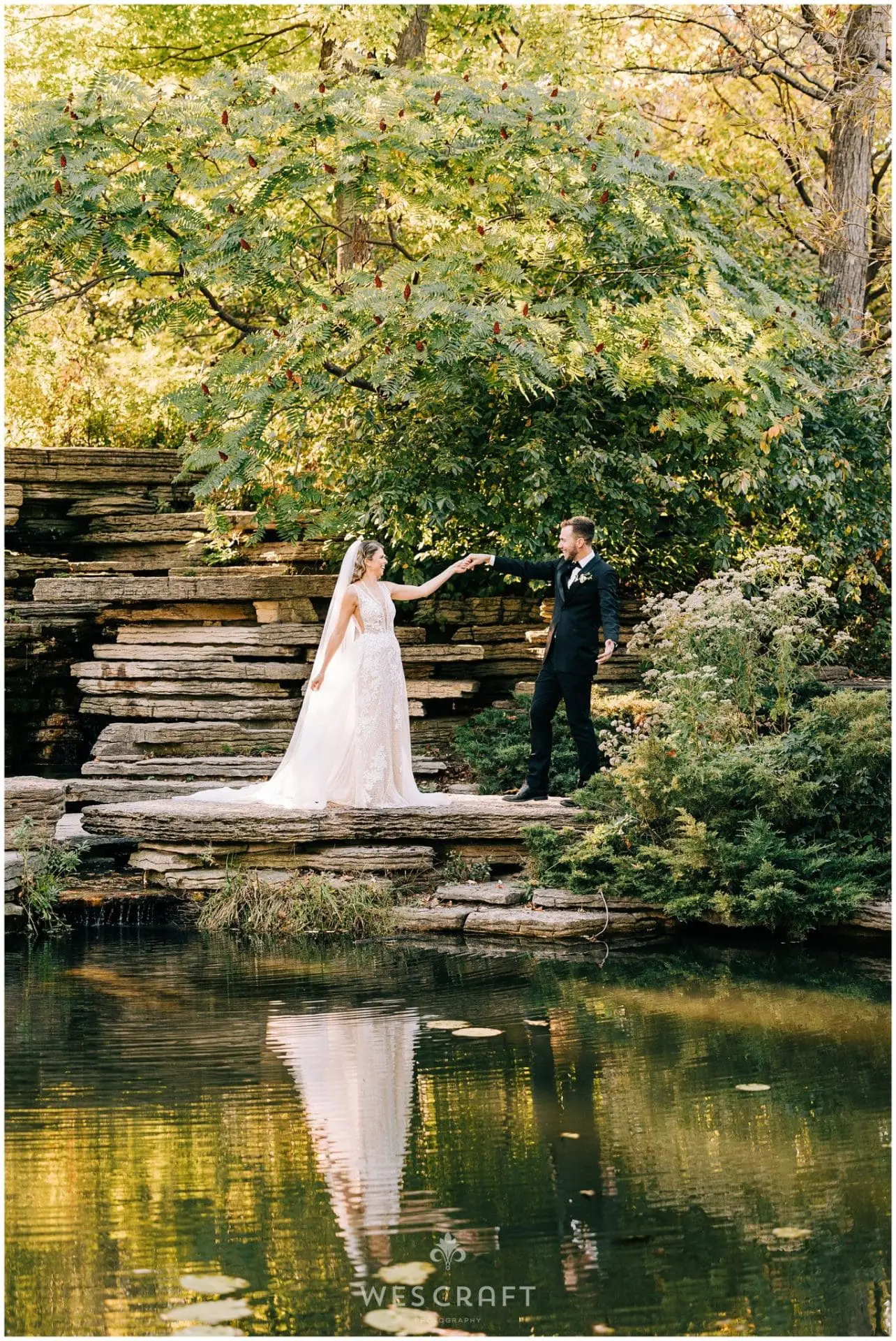 alfred caldwell lily pond wedding photos