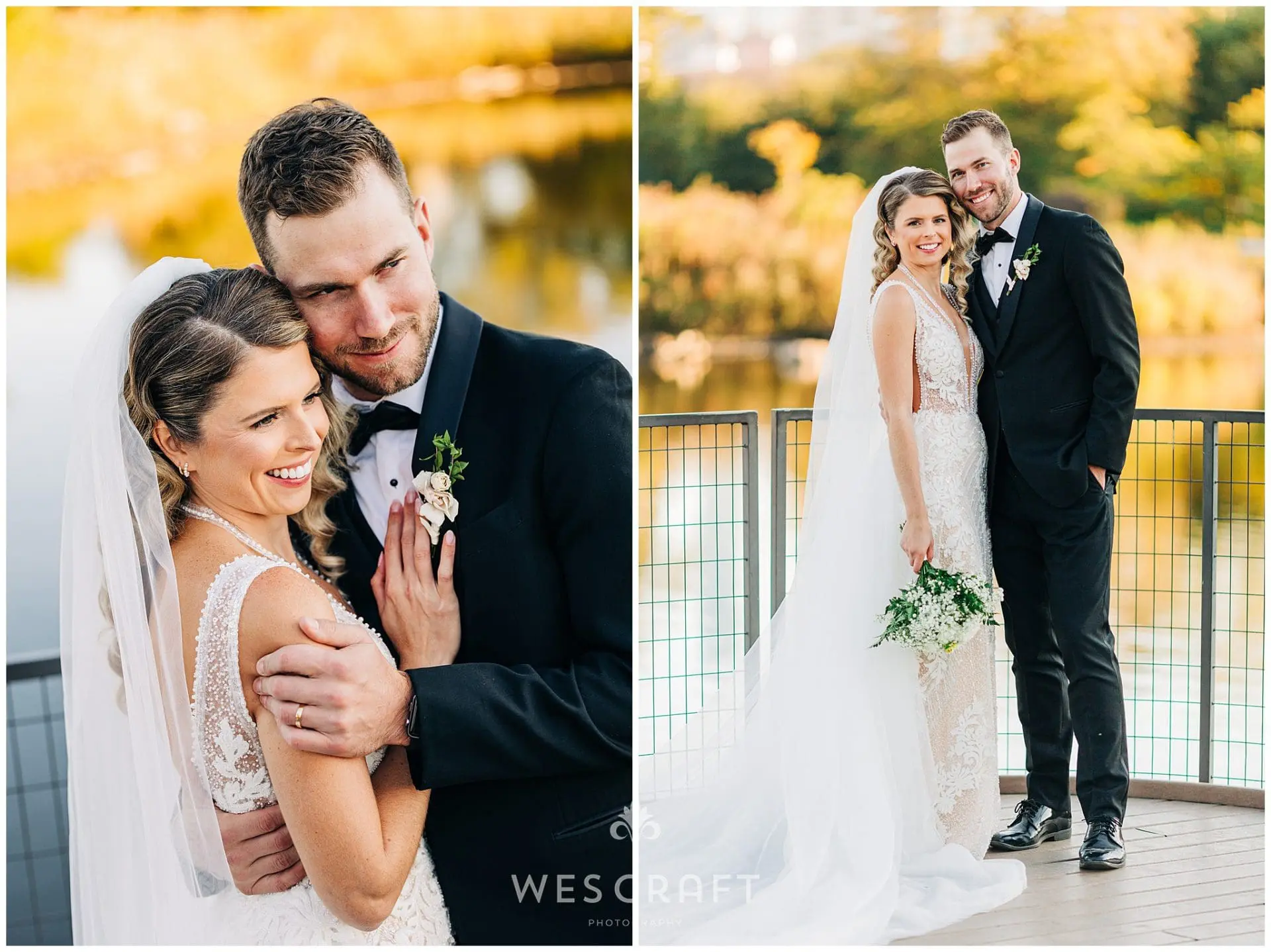 Nature Boardwalk at Lincoln Park Zoo Wedding Photos