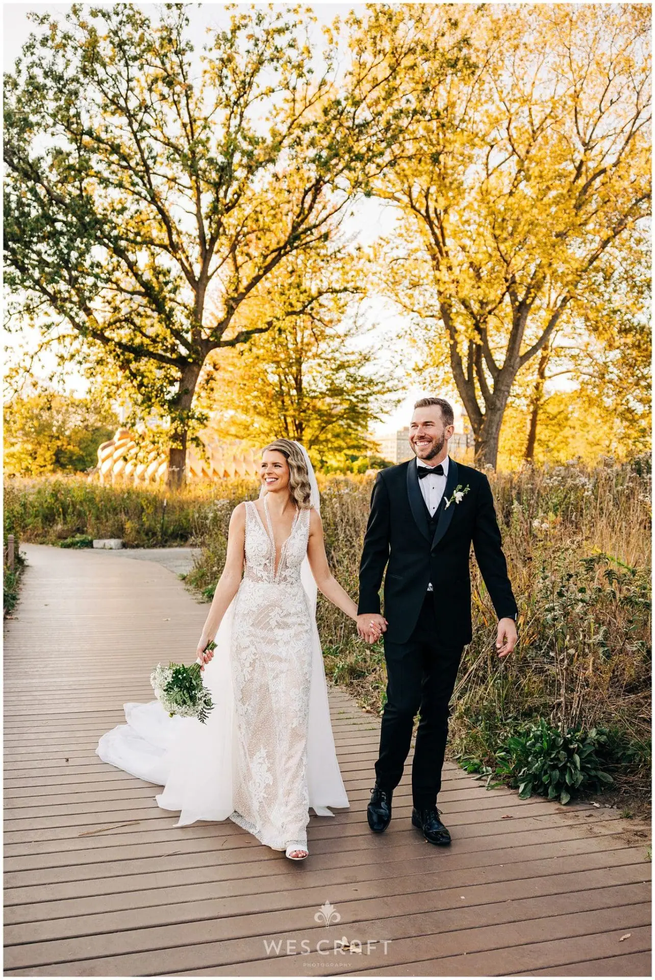 Lincoln Park Boardwalk Wedding Photos