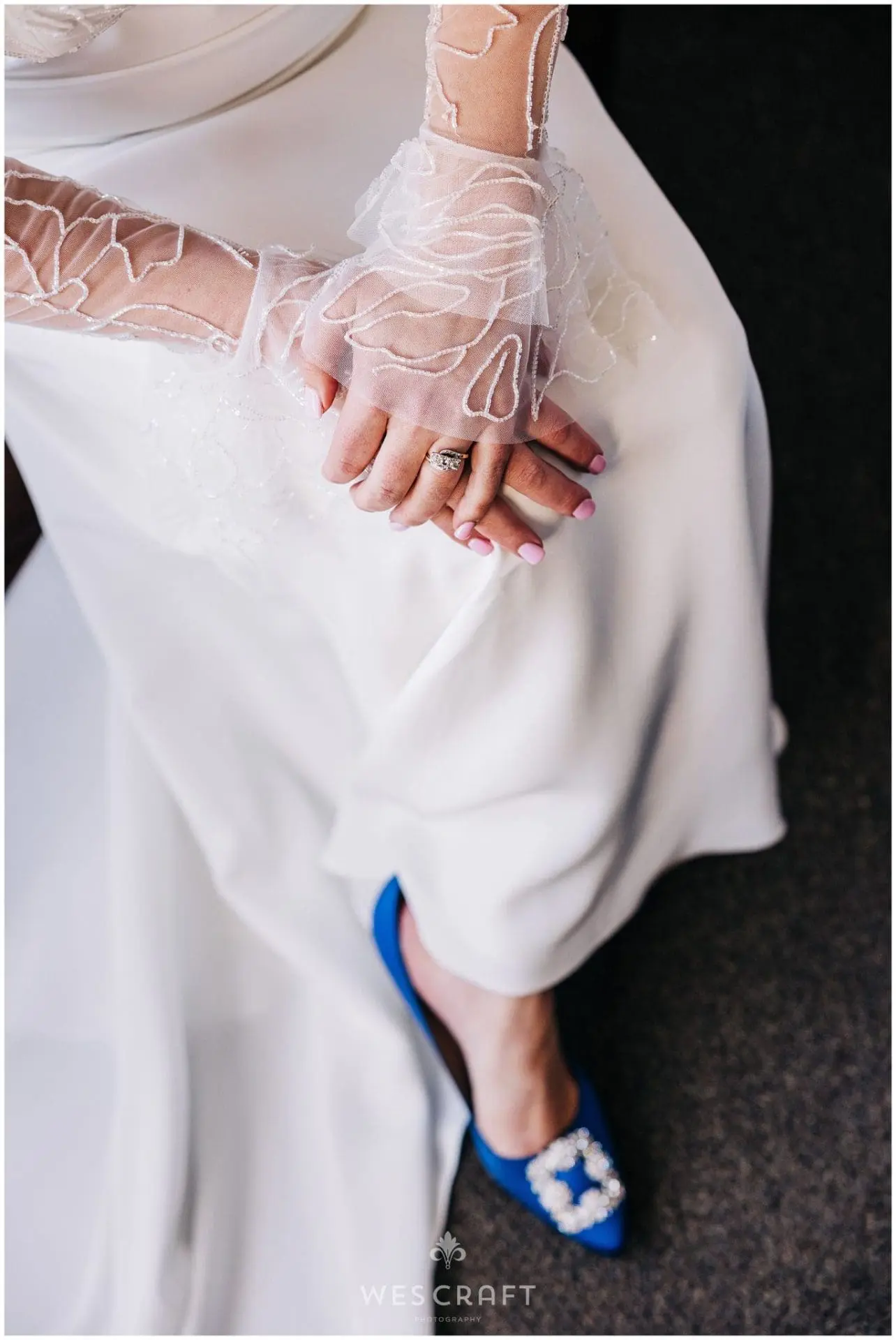 Blue Wedding Shoes Manolo Blahnik