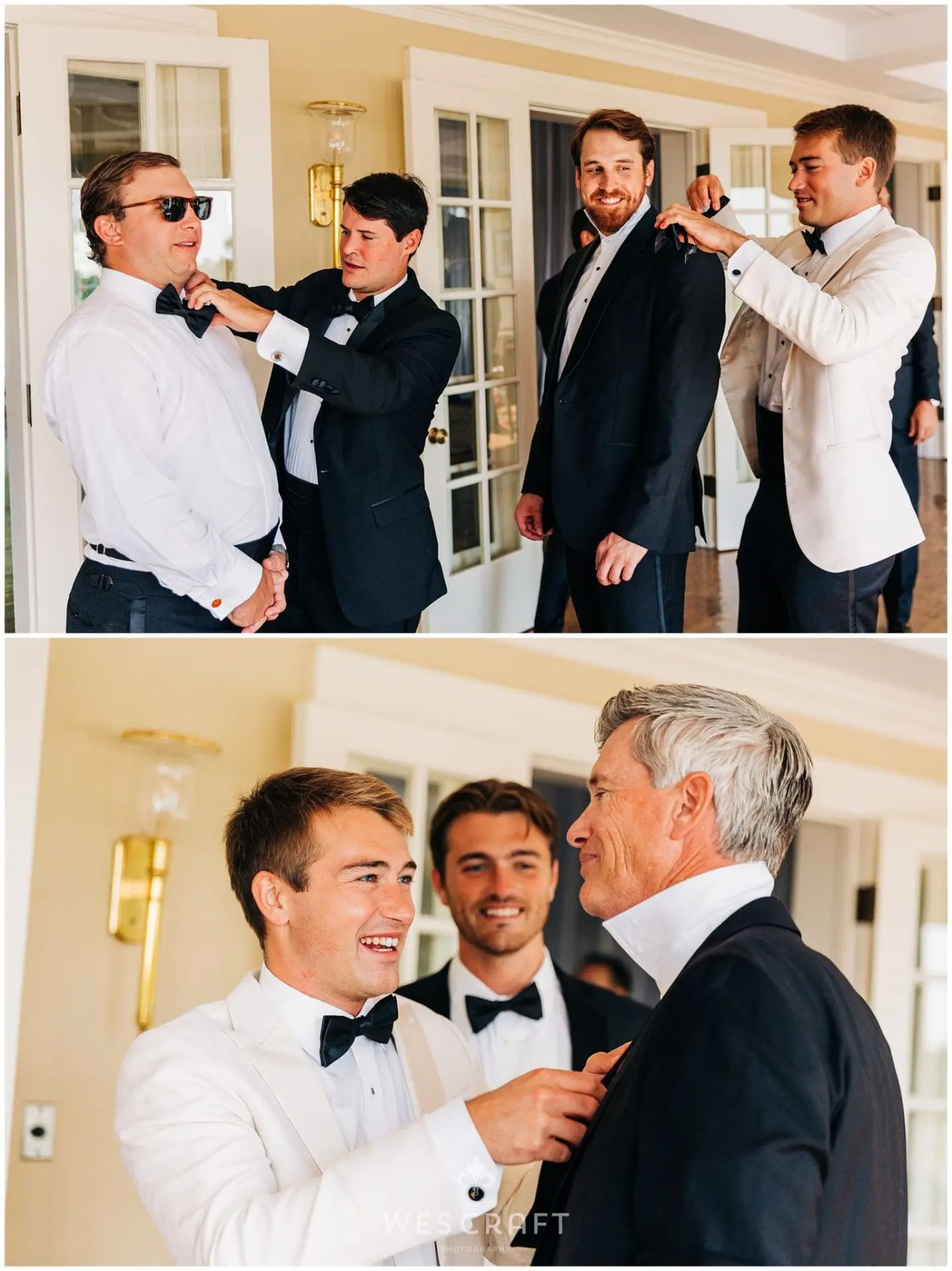 Groom Prep at Westmoreland Country Club