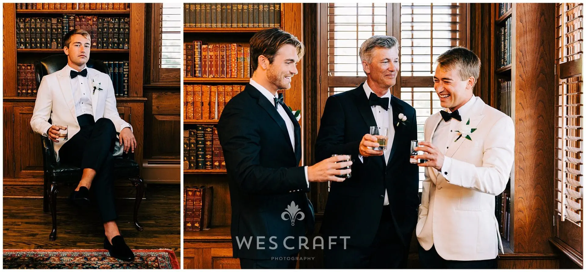 Groom Prep at Westmoreland Country Club