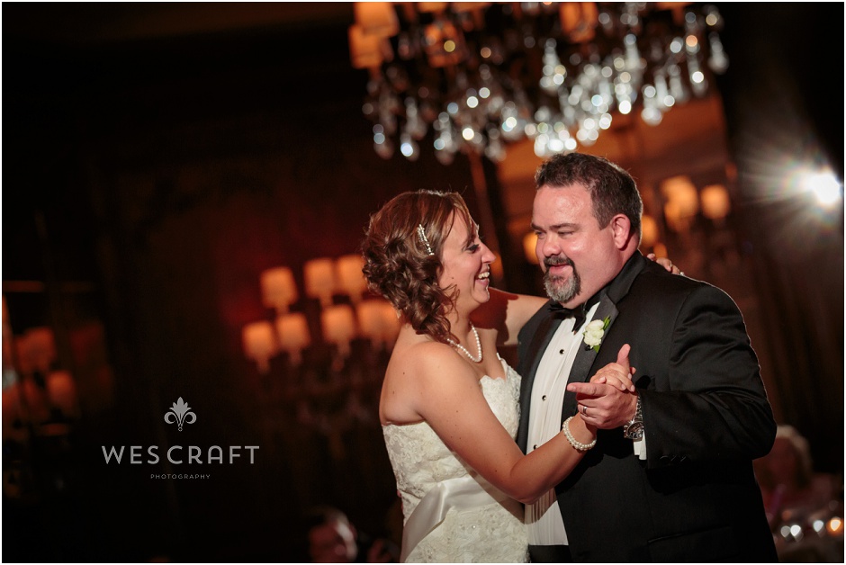 Ritz Carlton First Dance, Happy Couple, Wes Craft Photography