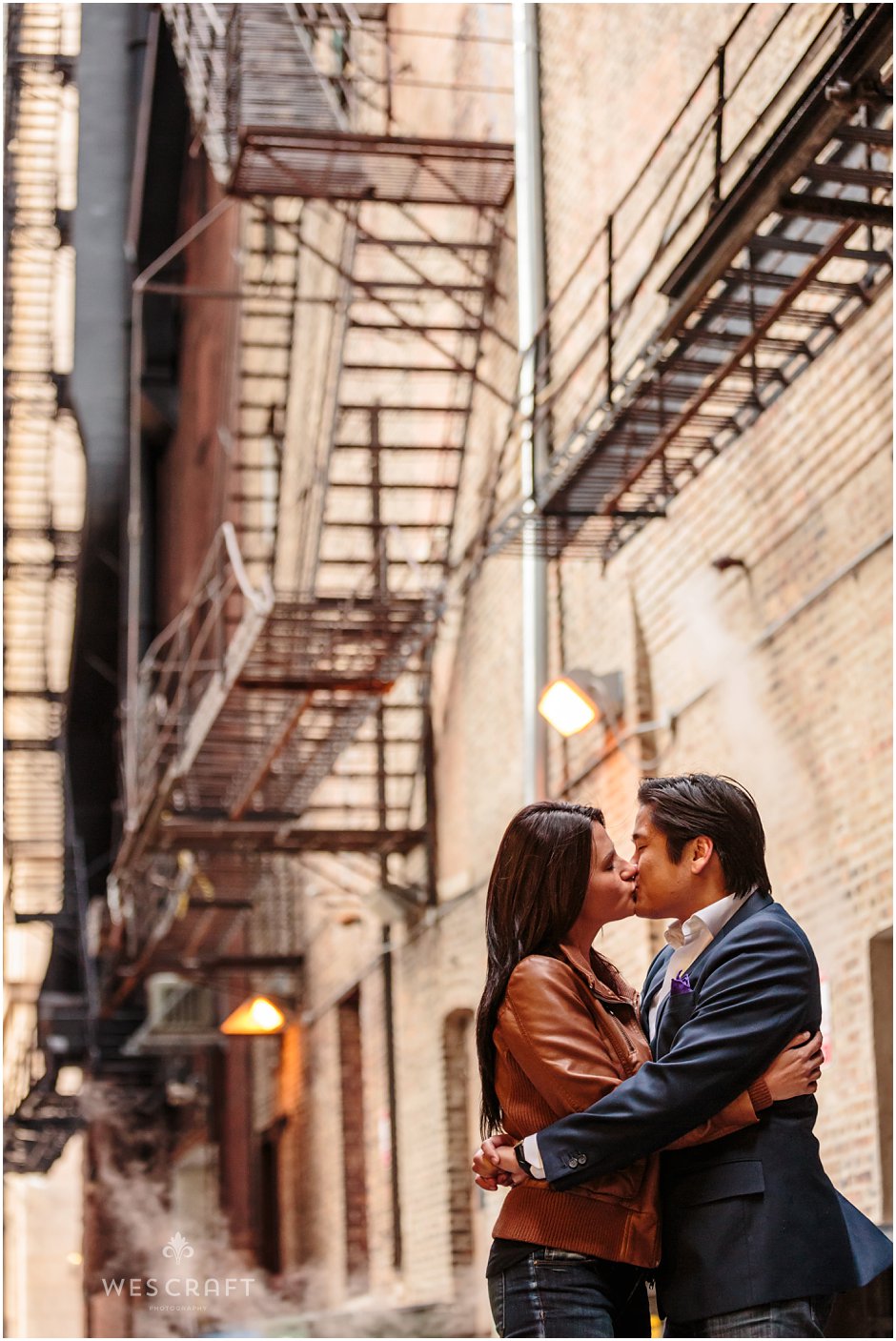 Chicago Engagement in Alleyway