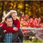 Jon & Laura enjoyed fall engagement photos at Emerson Creek Pottery and Tearoom, Oswego, IL