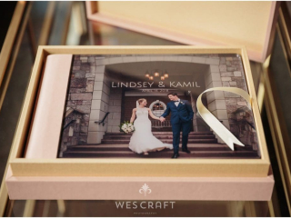 Crystal Glance Cover with Blush Cloud Leatherette Binding