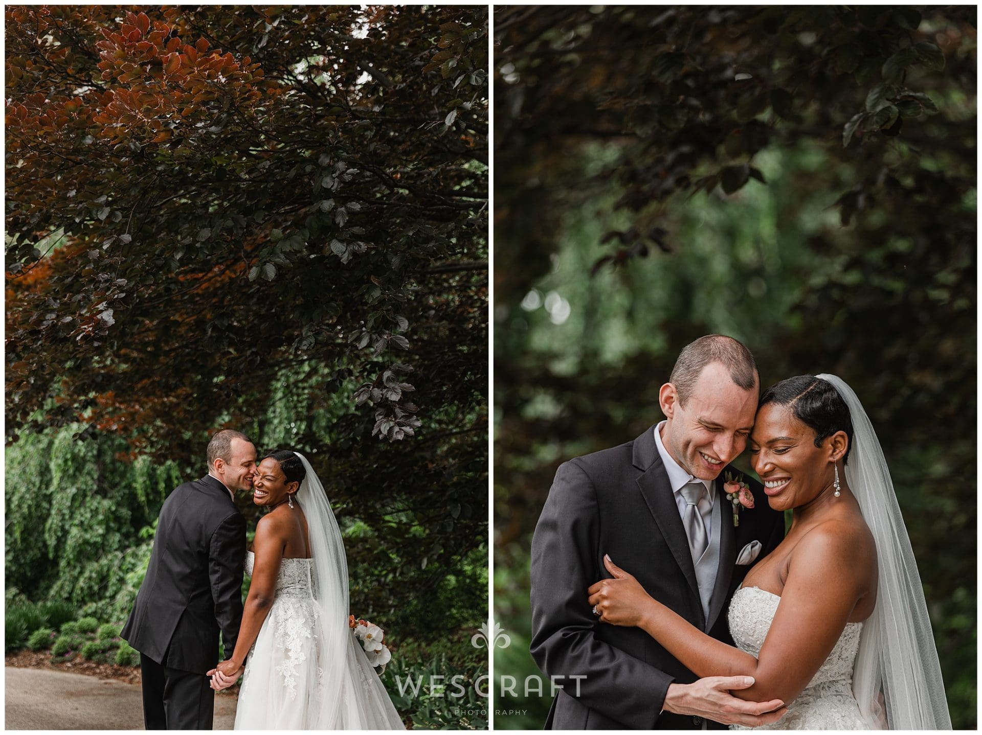 Morton Arboretum Wedding Portraits