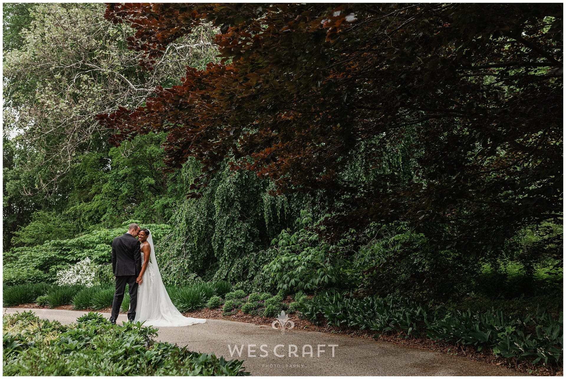 Morton Arboretum Wedding Portraits