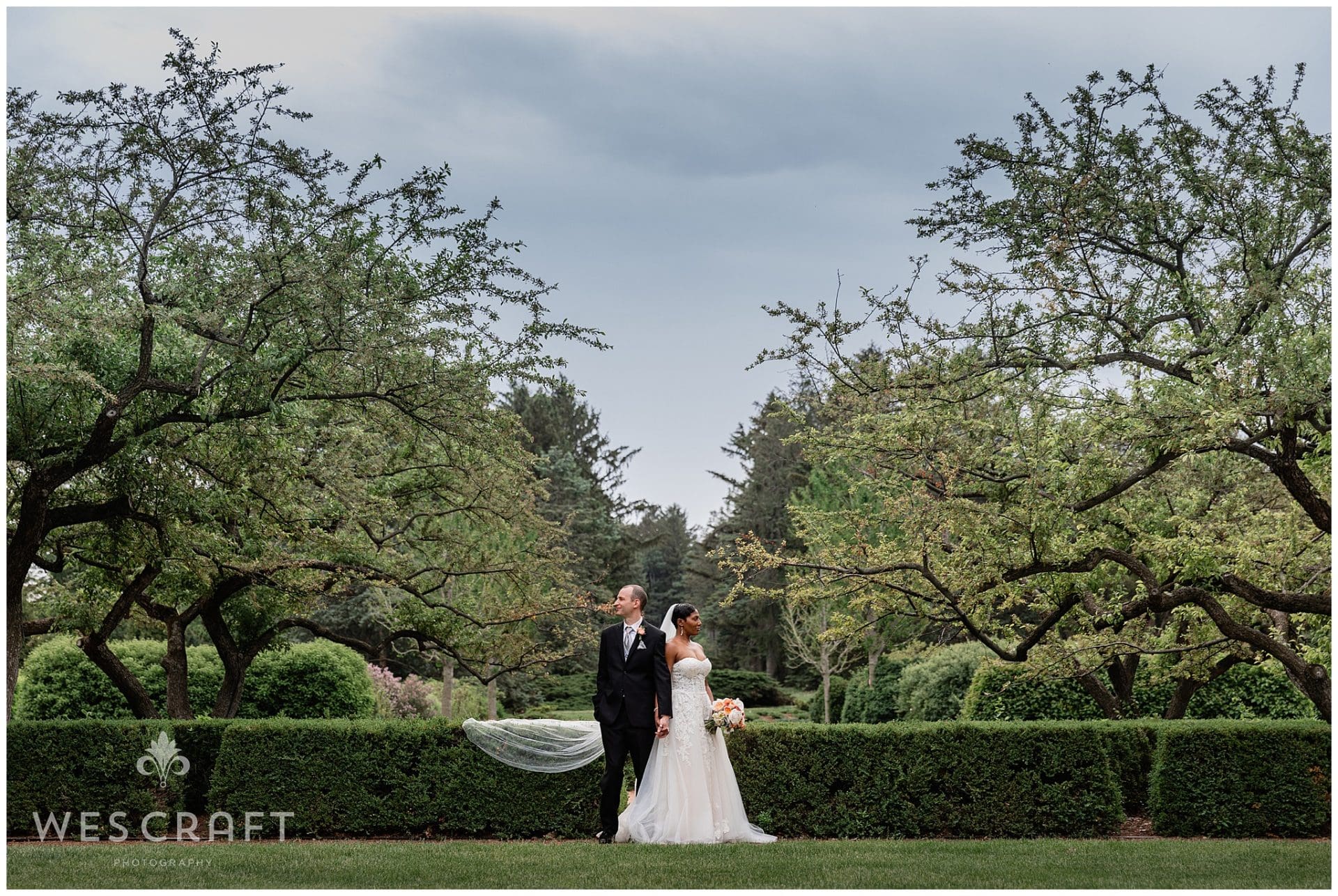 Morton Arboretum Wedding Portraits