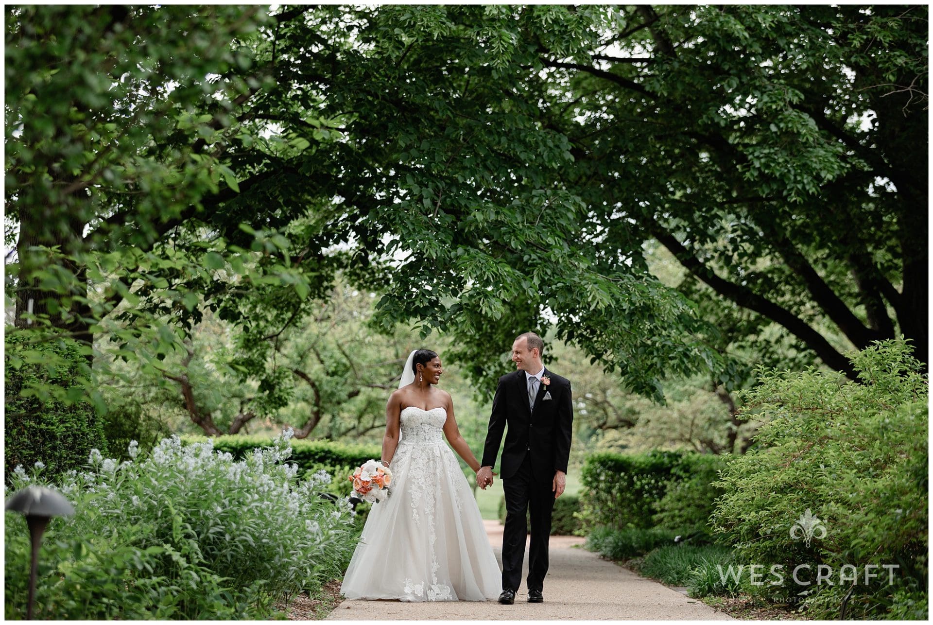 Morton Arboretum Wedding Portraits