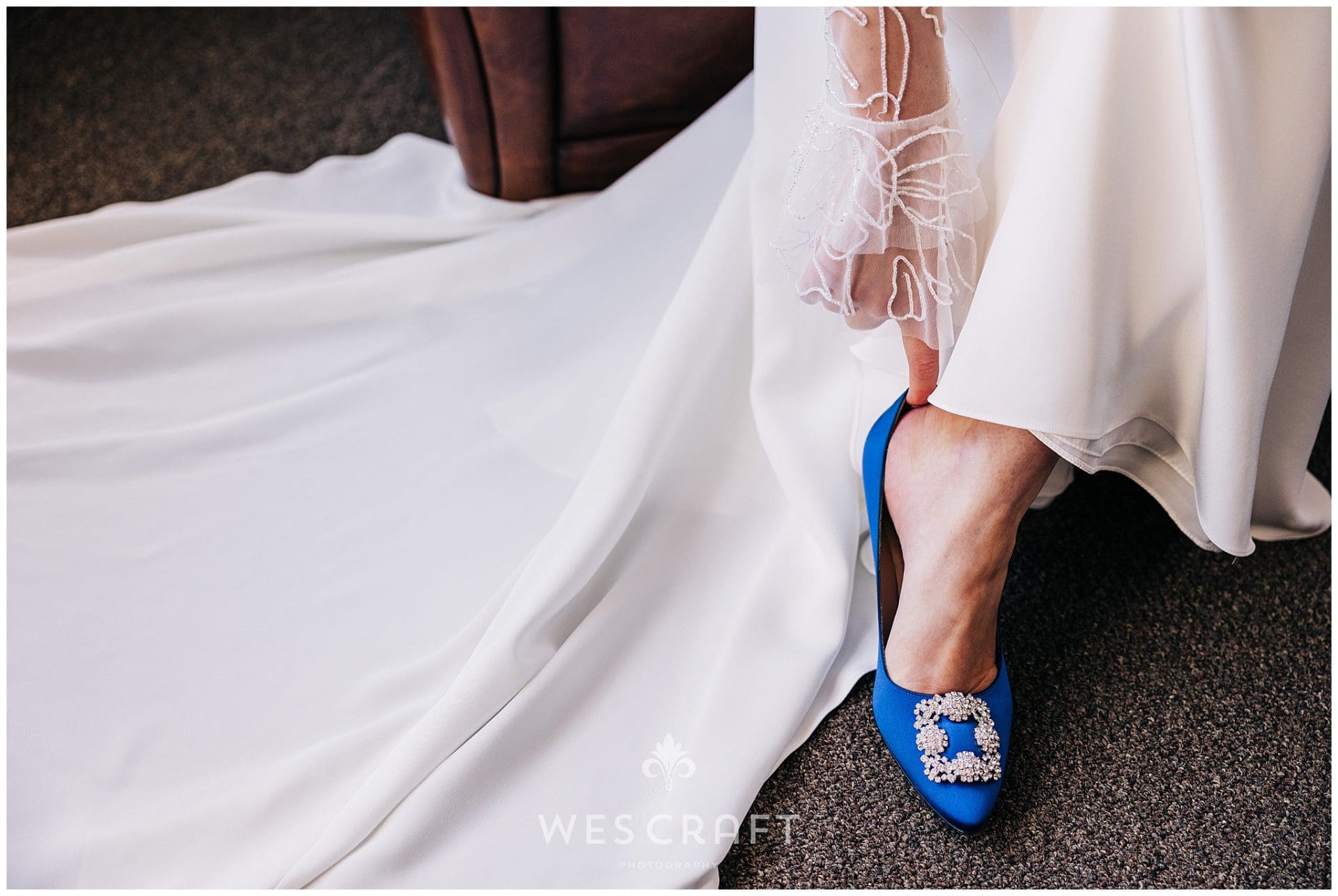 Blue Wedding Shoes Manolo Blahnik
