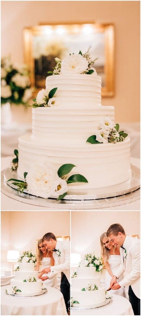 Westmoreland Country Club Wedding Reception Cake