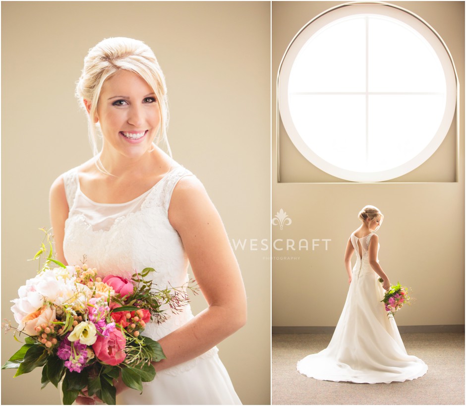 Lauren was glowing on her wedding day. I scouted the church and found this upstairs classroom with some incredible light and the bridal portraits were so lovely, clean, and simple. 