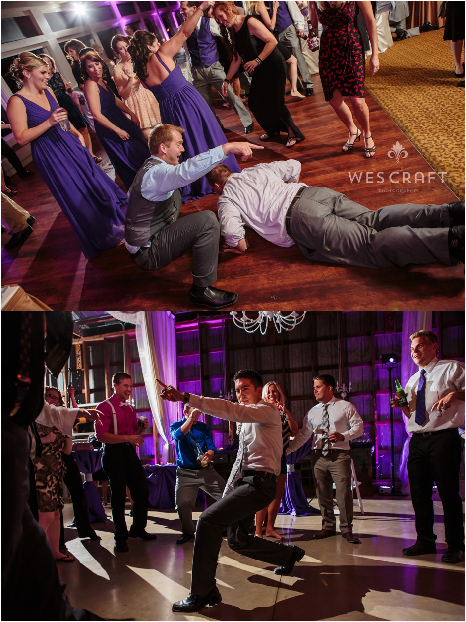 Dancing the worm and staying alive at a wedding reception