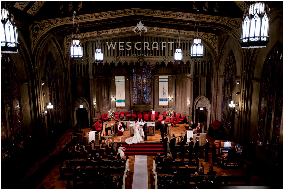 Pazzo's 311 October Wedding Wes Craft Photography, First United Methodist Chicago Temple