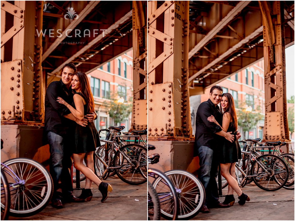 Wicker Park Engagement Photography - Kim + Michael